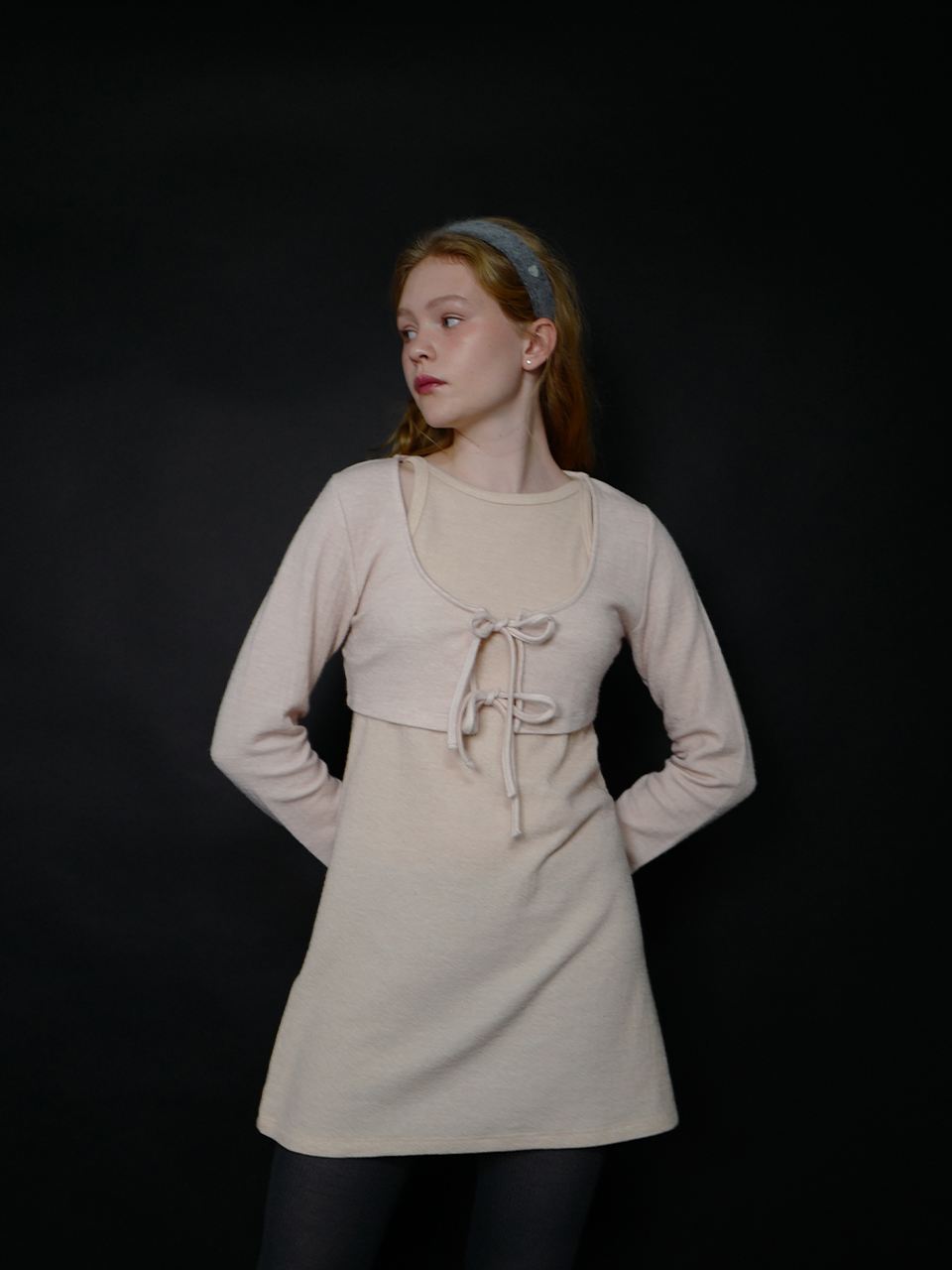 wool sleeveless dress